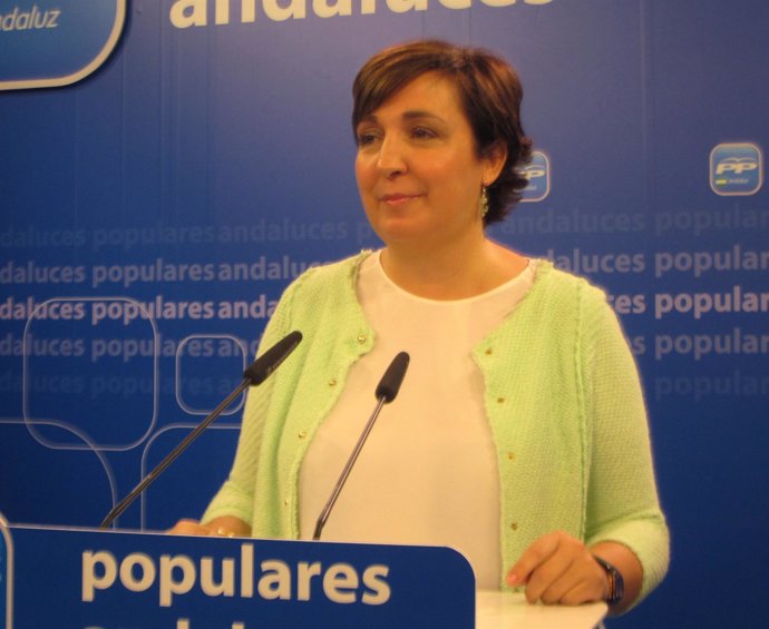 La vicesecretaria del PP-A, Ana Corredera, hoy en Sevilla