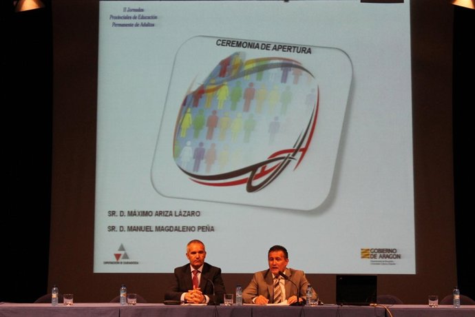 Inauguración de las II Jornadas de Educación de Adultos de la DPZ