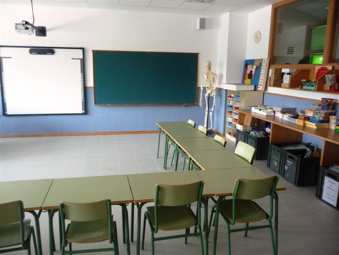 Aula de un colegio infantil y de primaria