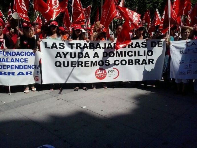 Concentración CCOO y UGT