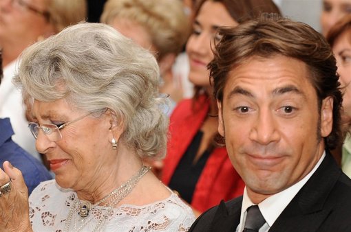 SAN SEBASTIAN, SPAIN - SEPTEMBER 19:  Spanish actor Javier Bardem and mother Pil