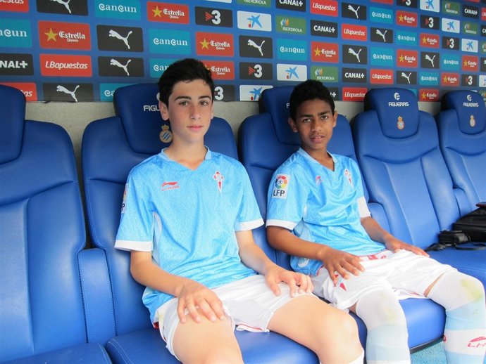Javier Hermelo y Yohannes Serpa, alevines del Celta en Danone Nations Cup