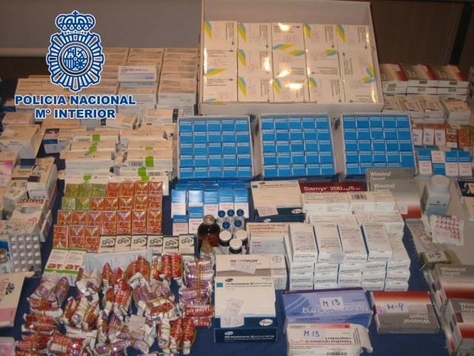 Sustancias dopantes, operación de la Policía Nacional