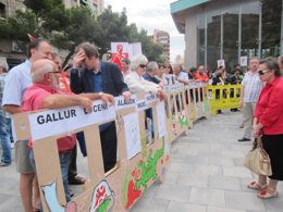 La Plataforma en Defensa del Ferrocarril se ha manifestado este domingo.