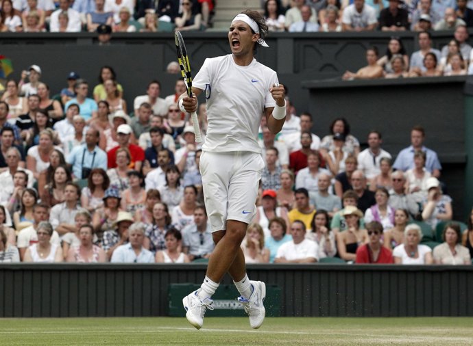El tenista rafa Nadal en Wimbledon