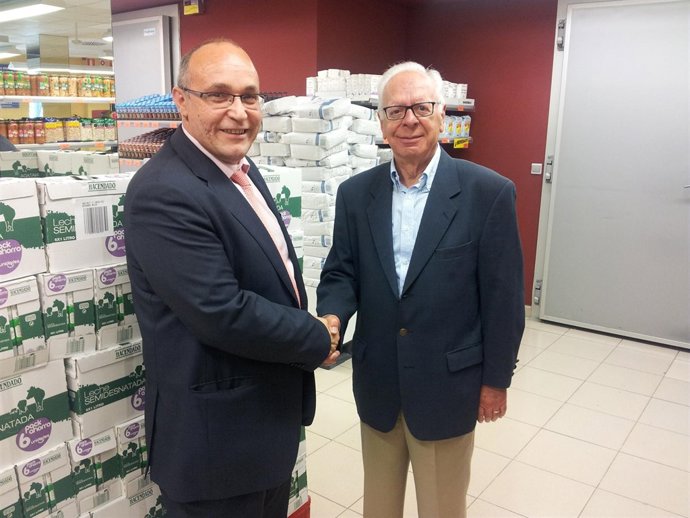 Mercadona dona al Banco de Alimentos de Huesca productos de primera necesidad.