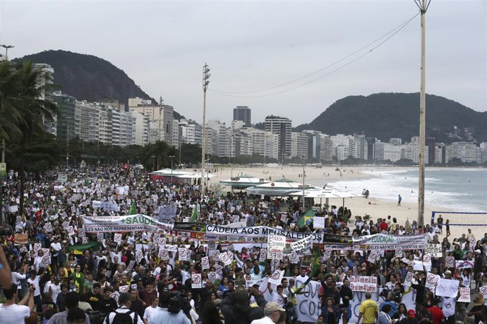 Manifestación en Brasil