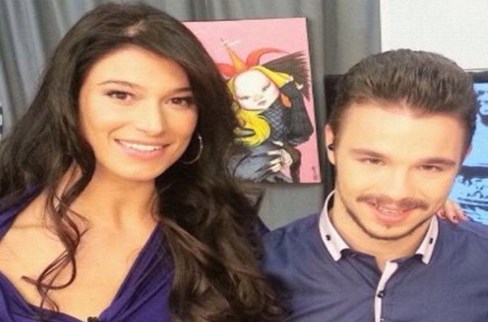 Sonia Ferrer posa junto a David Enguita 