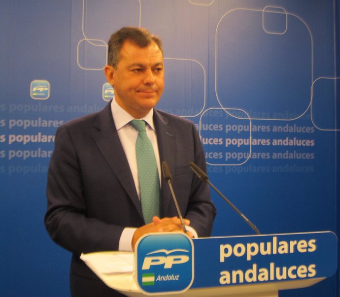 José Luis Sanz, número dos del PP-A, en rueda de prensa