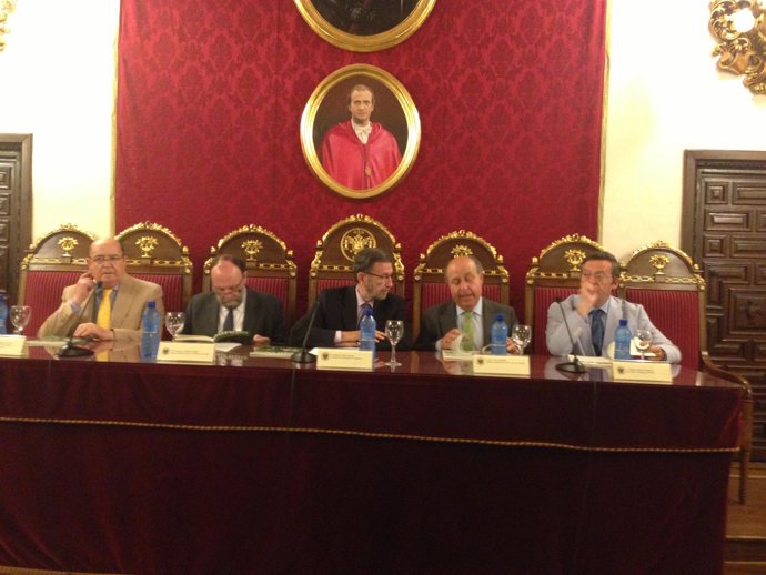 Manuel Gracia en la entrega del premio Blanco White