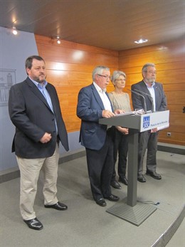 Salazar, Toxo, Méndez y Bernadette Ségole