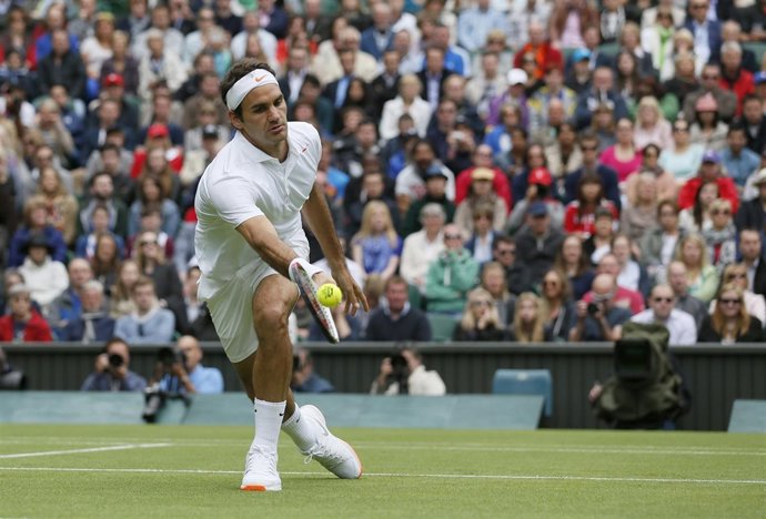 El tenista suizo Roger Federer en Wimbledon 2013