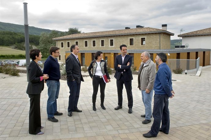 Alli en su visita al centro de Ilundáin