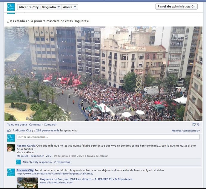 Mascletà en Alicante