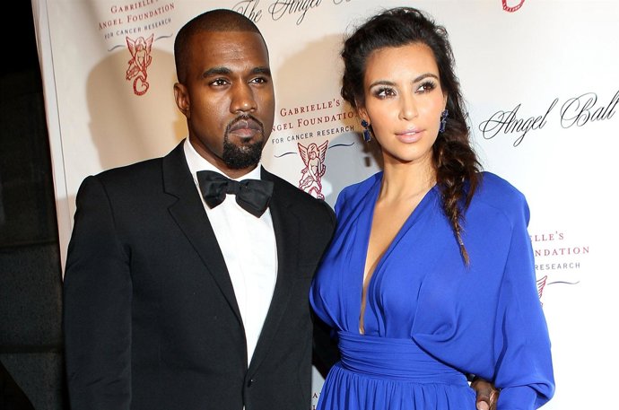 Kanye West y Kim Kardashian