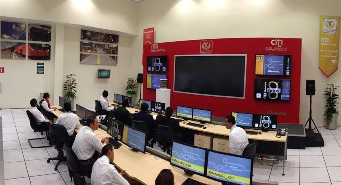 Imagen panorámica del Centro de Control.