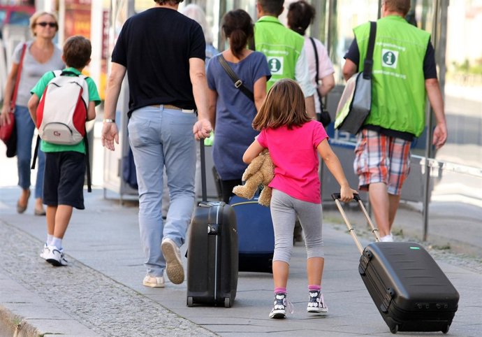 Turistas de vacaciones