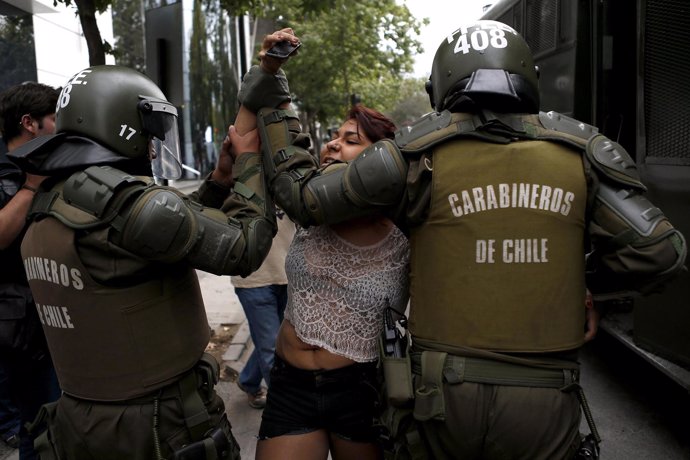 Manifestación de estudiantes en Chile