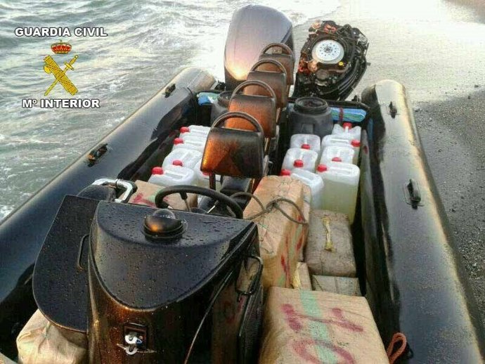 Alijo de 2.000 kilos de hachís