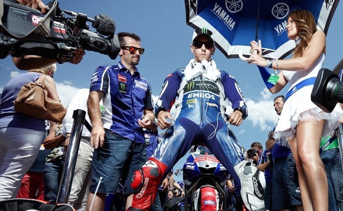El piloto de Yamaha Jorge Lorenzo