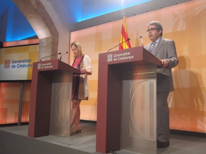 Neus Munté, Francesc Homs, consellers de la Generalitat