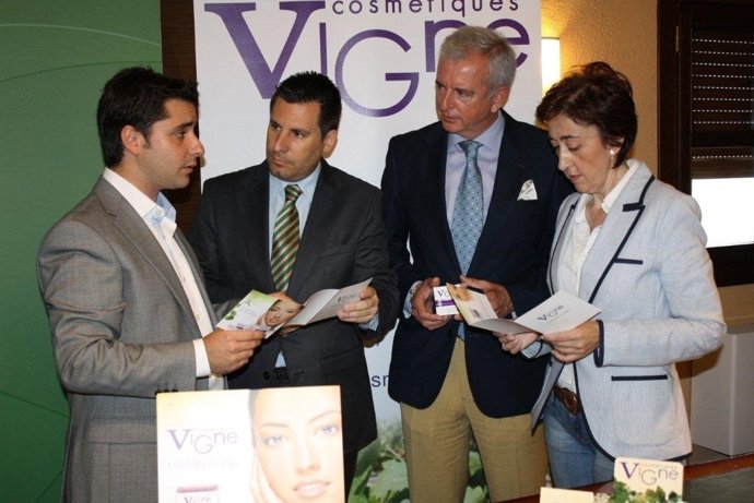 Romera, Expósito, Martín y Carmona durante la presentación