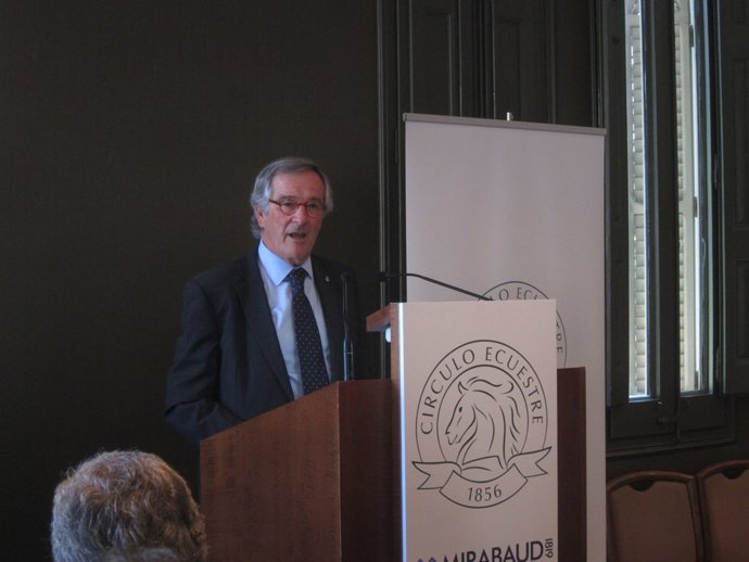 El alcalde de Barcelona, Xavier Trias, en el Círculo Ecuestre