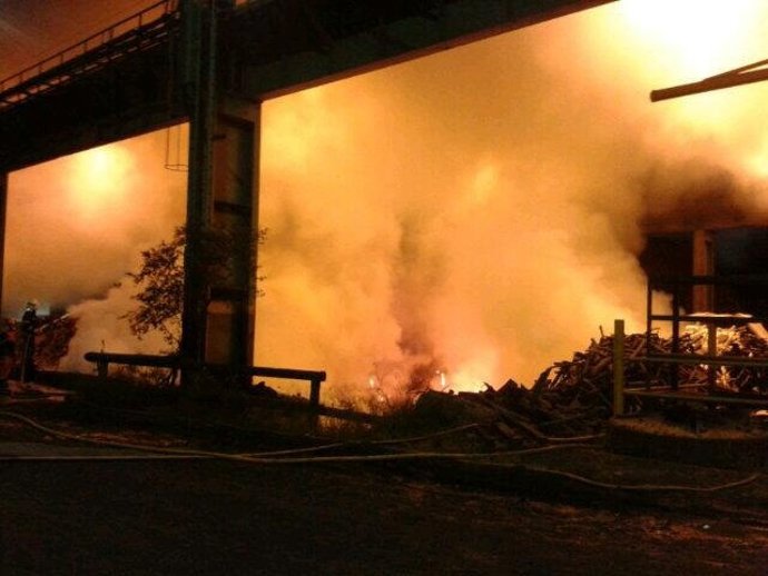Incendio en las instalaciones de Tubos Reunidos en Amurrio