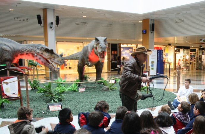 Exposición de dinosaurios