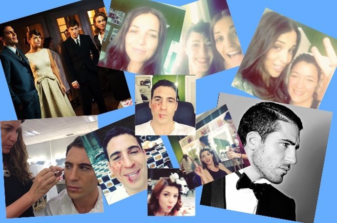 Diversas capturas de instagram de Miguel Ángel Silvestre y Paula Echevarría