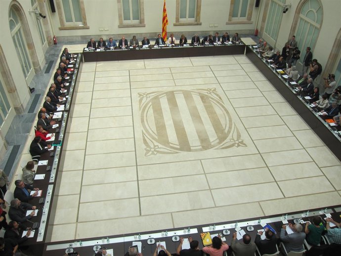 Reunión del Pacto Nacional por el Derecho a Decidir, presidida por Artur Mas