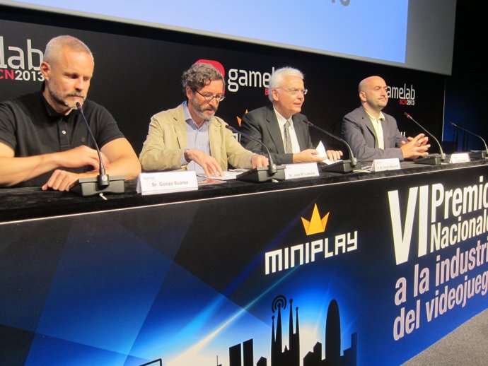 Inauguración del Gamelab en Barcelona con el conseller F.Mascarell