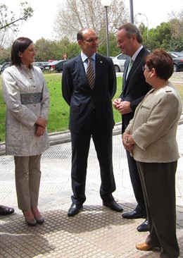 Manuel Palomar, Junto a  Alberto Fabra, Mª José Catalá y Luisa Pastor (archivo)