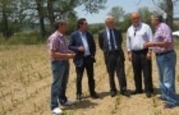 El consejero de Agricultura visita Calamocha.