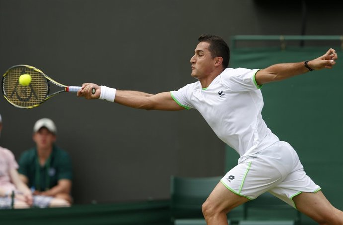 El tenista español Nicolás Almagro en Wimbledon 2013