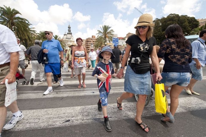 Turistas en Cartagena