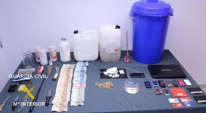 Material y objetos intervenidos