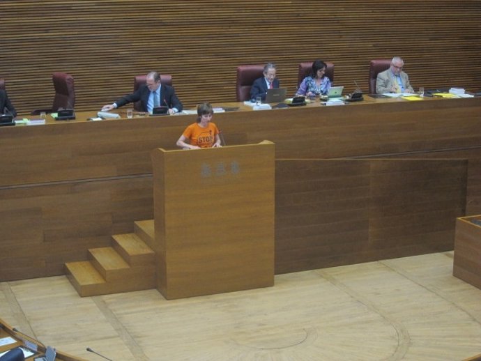 Albiol en el pleno de las Corts