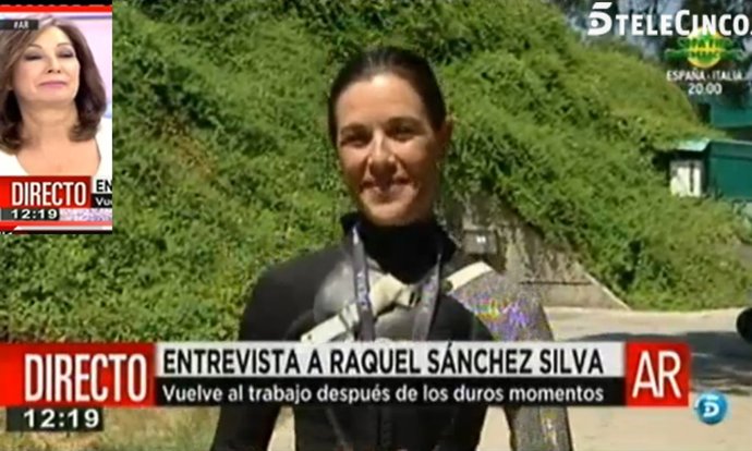 Raquel Silva habla en el programa de Ana Rosa antes de tirarse con los tiburones