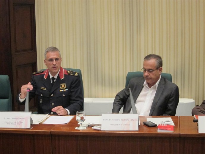 Marc Caparrós (Brimo) y Celestino Corbacho (PSC)