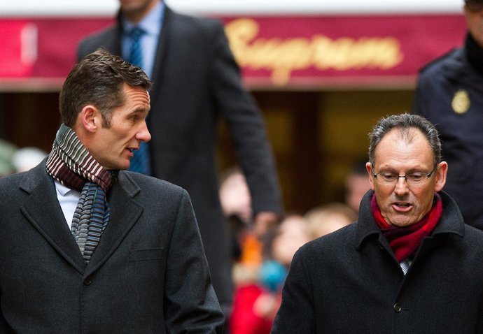 Iñaki Urdangarín y su abogado Mario Pascual Vives