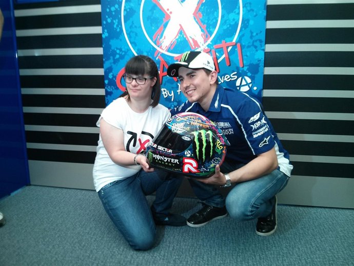 Anna Vives y Jorge Lorenzo 