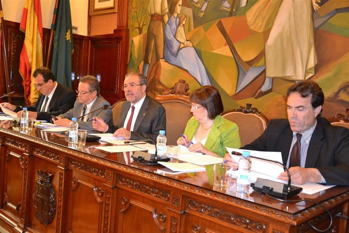 Pleno Diputación de Lleida. Pte.Joan Reñé