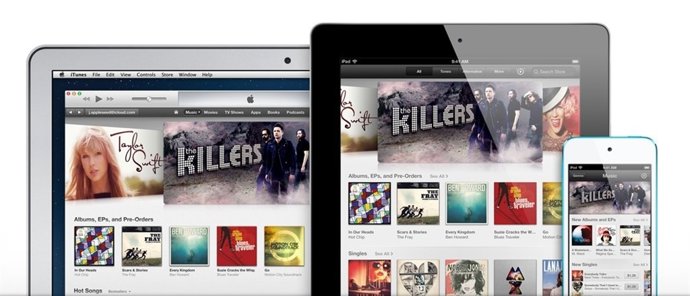 ITunes en iMac, iPad y iPhone