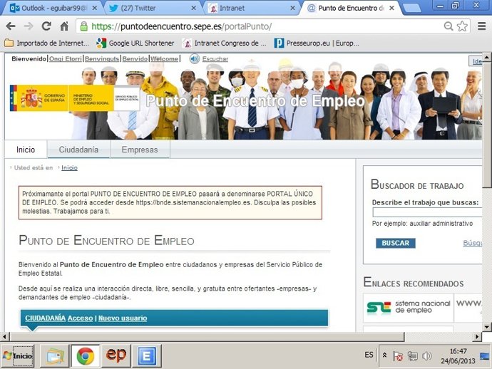 Portal de Empleo del Ministerio