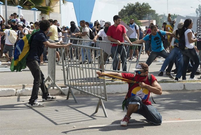 Protestas en Fortaleza, Brasil