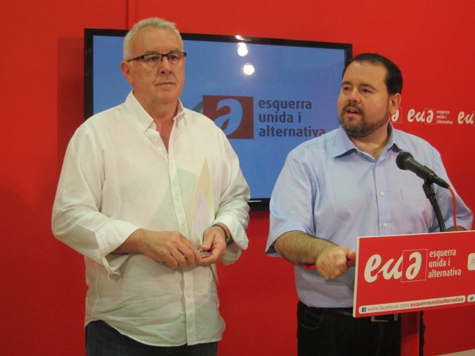 Cayo Lara (IU) Joan Mena (EUiA)