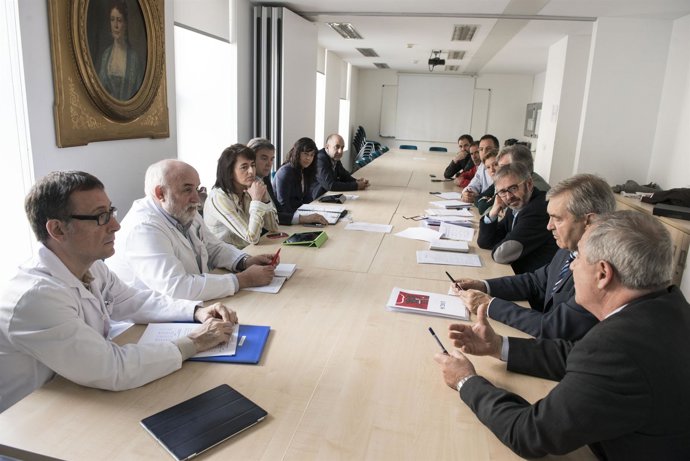 Reunión de los integrantes del dispositivo especial de Sanfermines. 