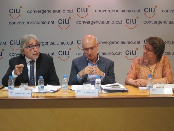 Jornada del grupo CiU en el Congreso con J.Sánchez Llibre y J.A.Duran