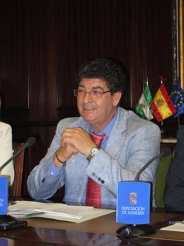 Valderas, en rueda de prensa en Almería